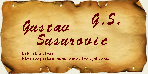 Gustav Susurović vizit kartica
